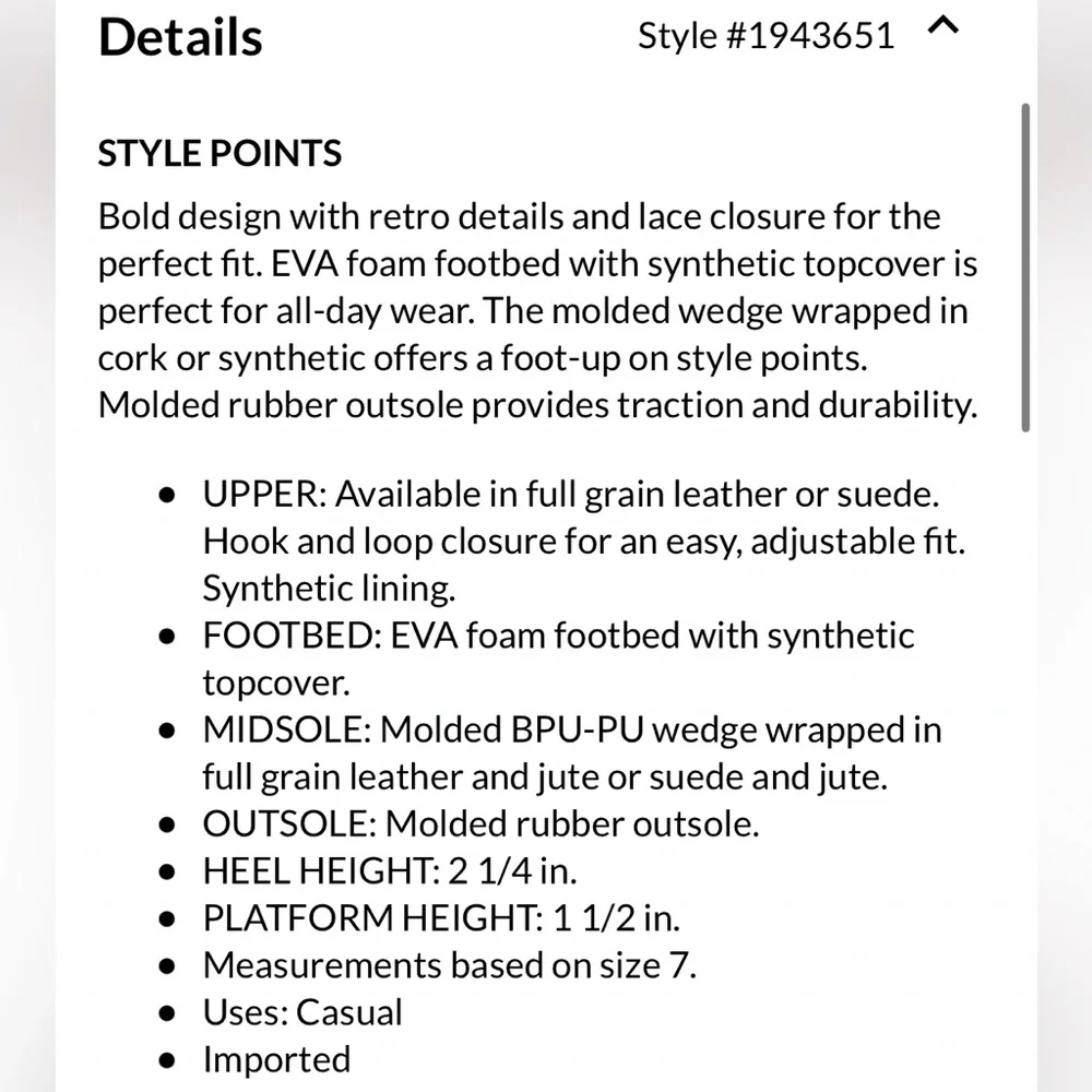 SOREL Cameron Flatform Sandal- 8.5 - Picture 13 of 14